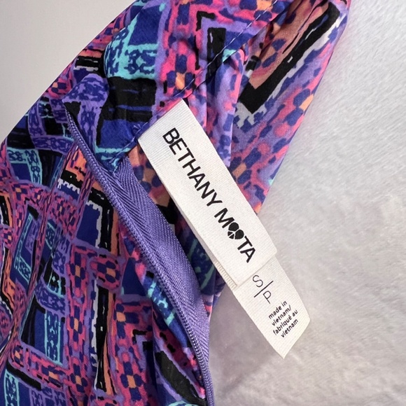 Bethany Mota for Aeropostale Open Back Print Dress, Size Small Petite - Picture 5 of 10